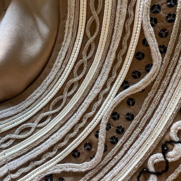 Vintage St. John Collection Leather Zip Jacket with Sequin Detail - Picture 4 of 6